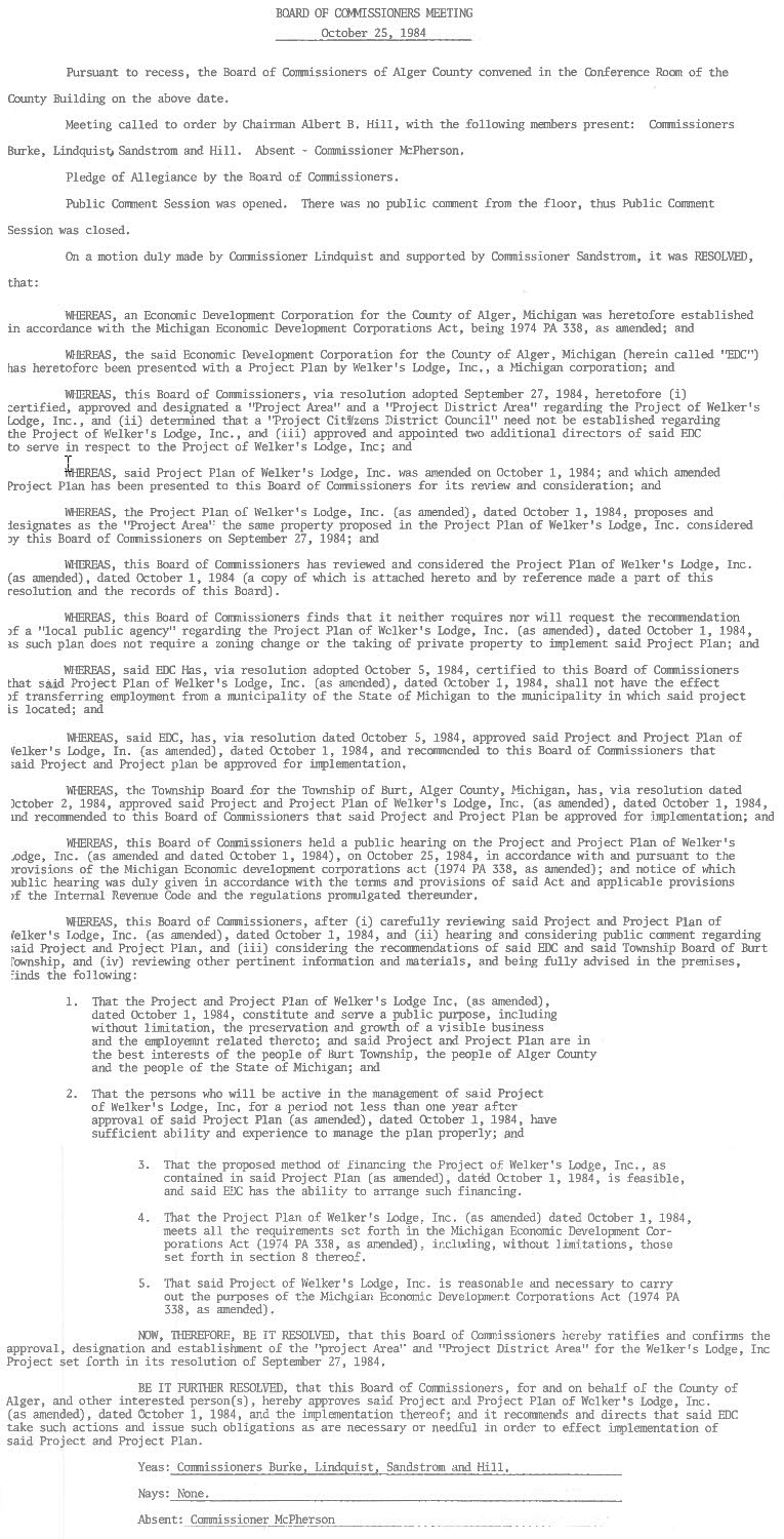 Welkers Lodge - 1984 Medc Grant (newer photo)